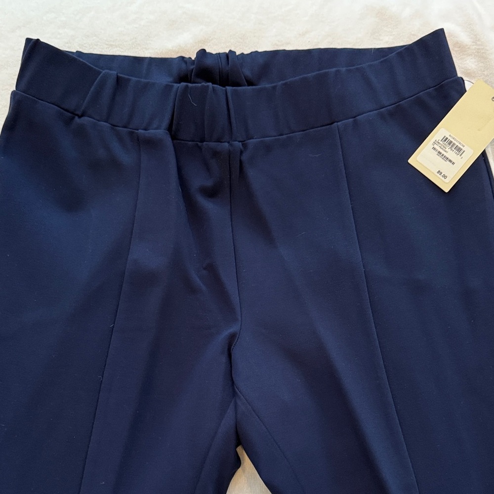 Sejour Navy Blue Pleated Pants